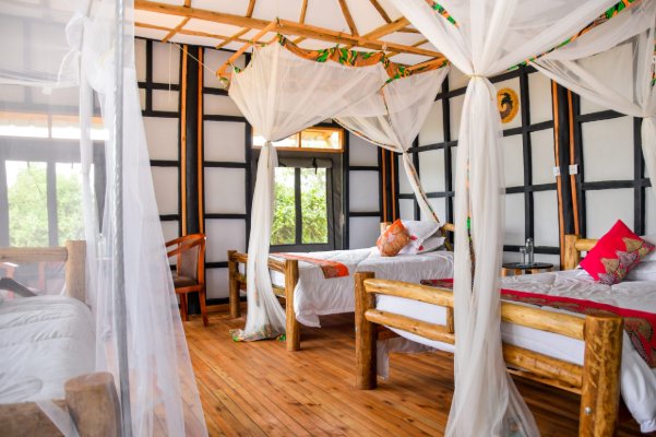 Irungu Forest Safari Lodge — inside Queen Elizabeth National Park